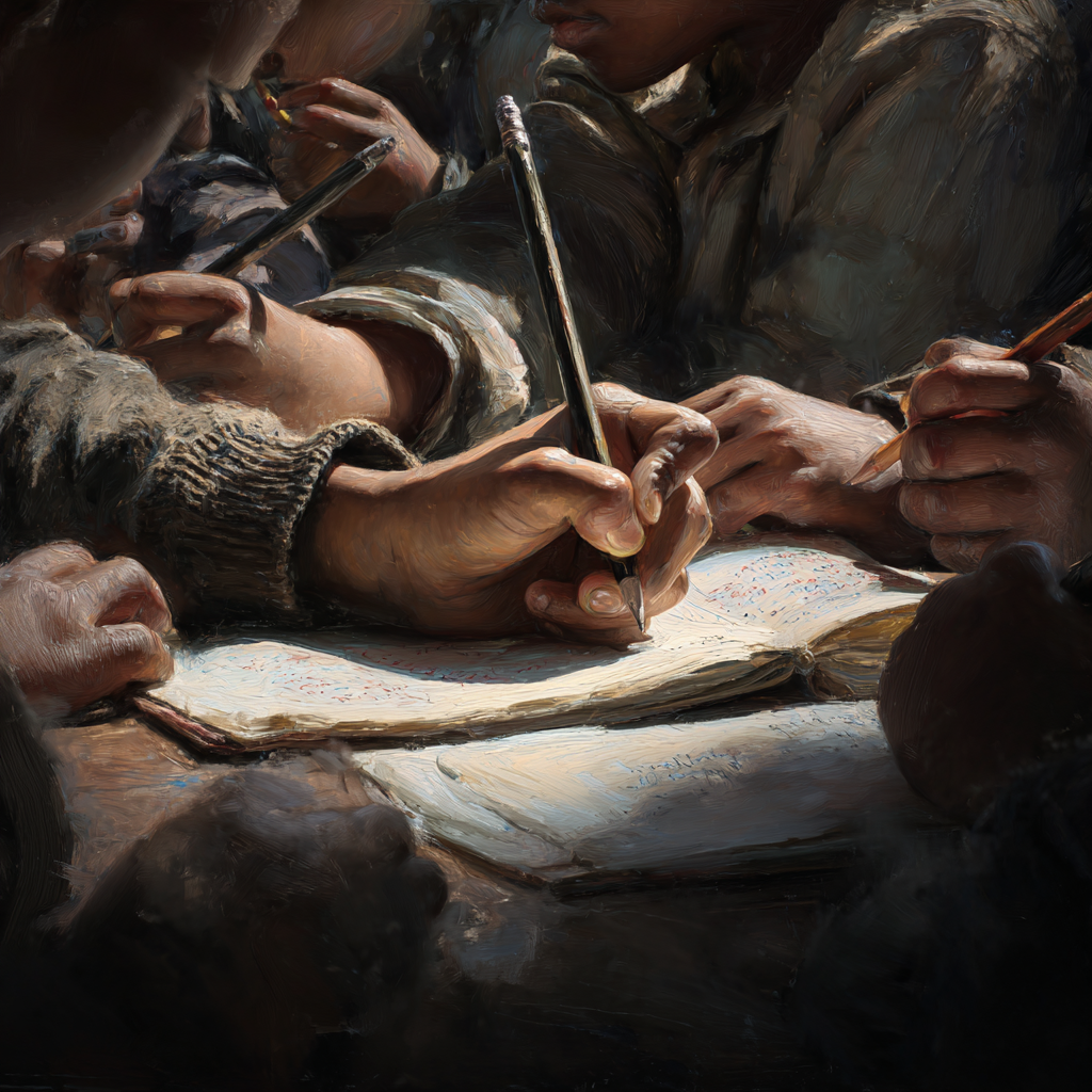 Leworęczne dziecko w klasie – obraz pokazujący naturalną różnorodność i codzienność leworęczności