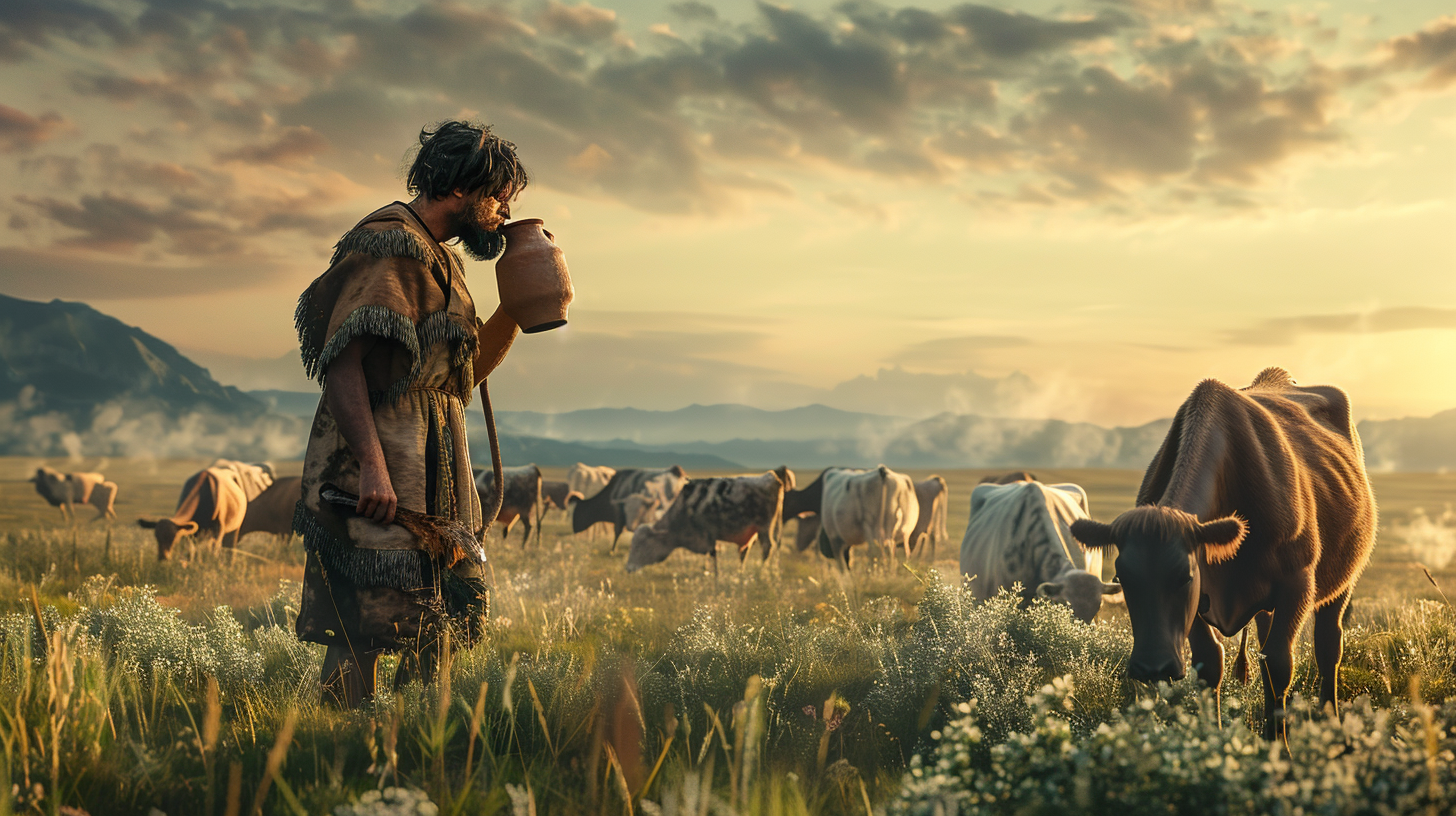 Prehistoryczny farmer z krowami i genem laktazy